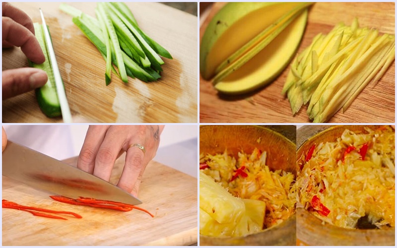 sơ chế nguyên liệu làm bánh tráng cuốn thịt heo
