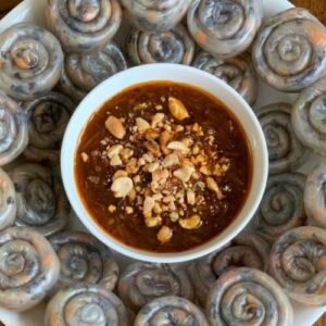 bánh tráng lụi mắm me