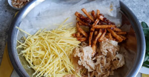trộn bánh tráng trộn chay