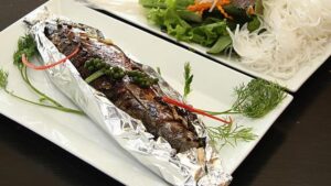 cá nướng - cá saba nướng