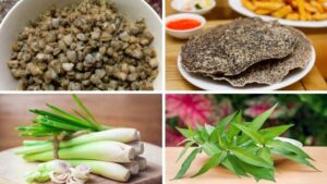 nguyên liệu làm hến xúc bánh tráng