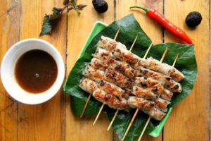 bánh tráng cuốn nướng