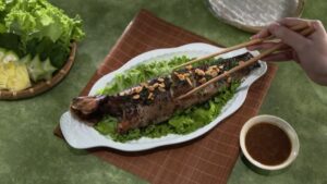 cá lóc nướng xiêm xanh