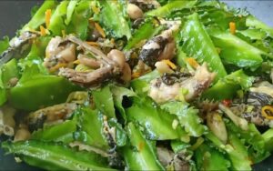 ếch xào đậu rồng