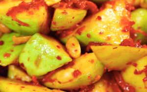 trái cây lắc khô bò