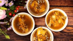 bào ngư hầm thịt gà