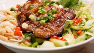 bún thịt nướng chay