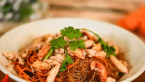 miến xào cua