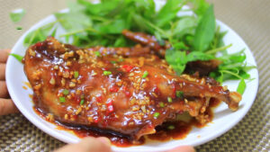 vịt quay me chua