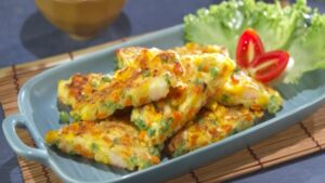 bánh trứng phô mai rau củ