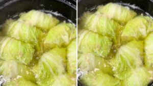 canh cải thảo cuộn thịt