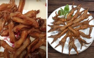 lưỡi vịt chiên giòn