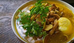 nấm tràm nấu gà