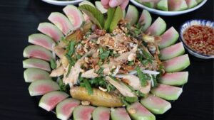 gà hấp lá ổi