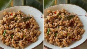 thịt heo rang mắm sả