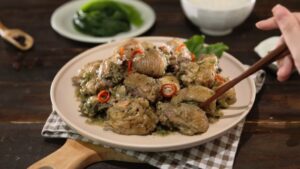 gà xào chẩm chéo