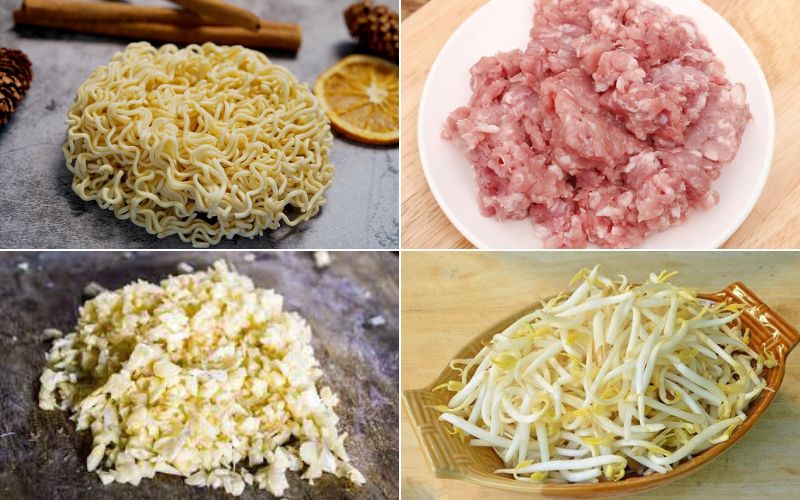mì xào sốt thịt băm