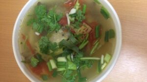 cá kình nấu ngót