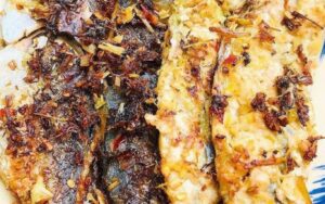 cá lồ ồ nước sả ớt