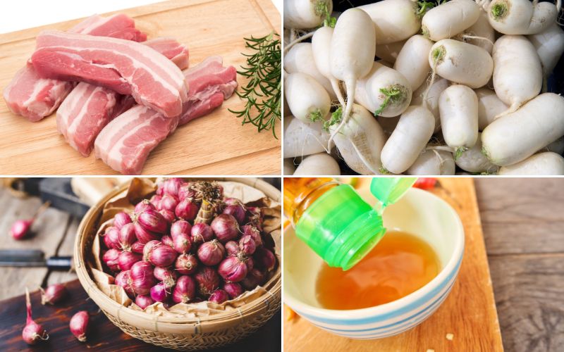 thịt kho củ cải