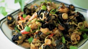 ốc xào giai giòn sật sật